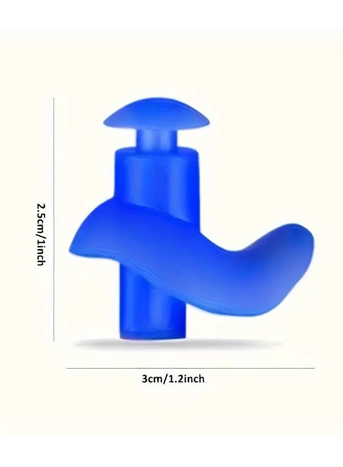 Goolsky 2pcs Silicone Spiral Earplugs for Swimming - Reusable, Waterproof Nose & Ear Protection Set with Storage Box, No Battery Needed, Ideal for Home Use  - Image 3