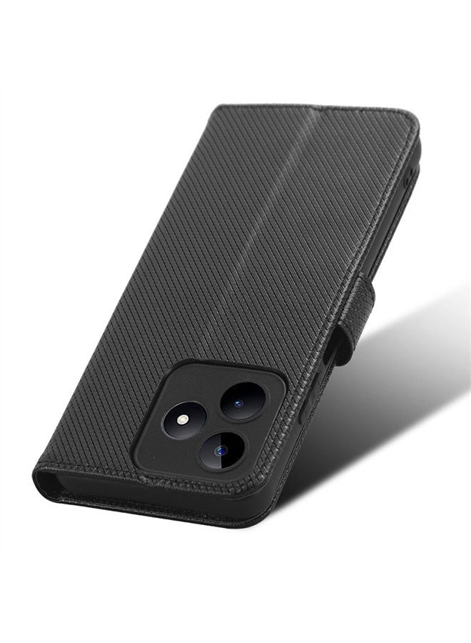 إكس ليفيل غطاء حافظة هاتف محمول لهاتف realme Note 50 4G / realme C51 4G / realme C53 4G مع حافظة محفظة من جلد البولي يوريثان مع إغلاق مغناطيسي وحامل بطاقات وغطاء قلاب مقاوم للصدمات، وحماية كاملة للكاميرا - Image 4