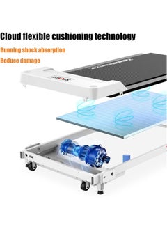 Denzoz Treadmills for Home with 300 lbs Running Exercise Machine with LED for Home Office Digital Speed Distance Calories for Home Fitness Jogging Walking  - Image 2
