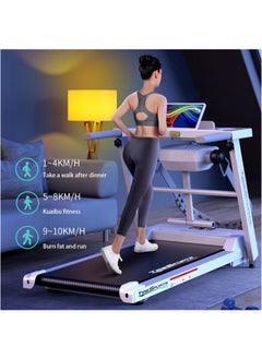 Denzoz Treadmills for Home with 300 lbs Running Exercise Machine with LED for Home Office Digital Speed Distance Calories for Home Fitness Jogging Walking  - Image 3