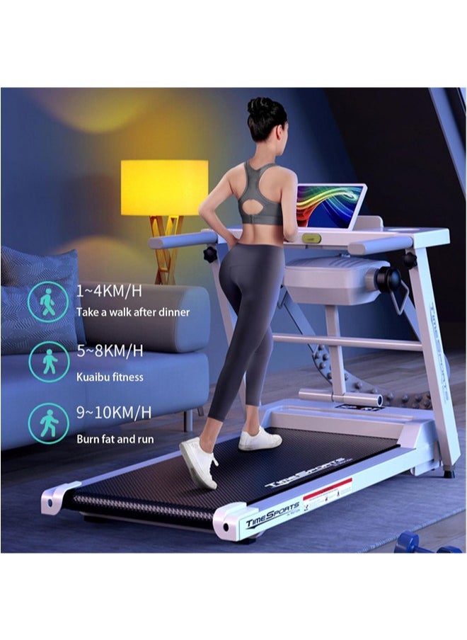 Denzoz - Treadmills for Home with 300 lbs Running Exercise Machine with LED for Home Office Digital Speed Distance Calories for Home Fitness Jogging Walking - Image 1
