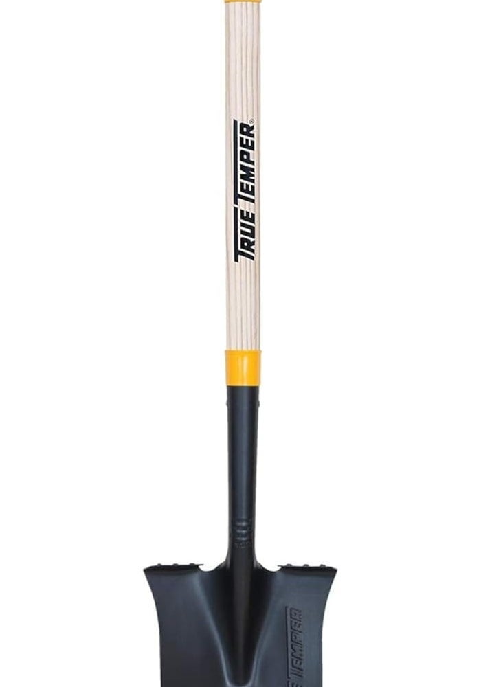 True Temper Border Spade with Hardwood Handle and Arched Steel Blade