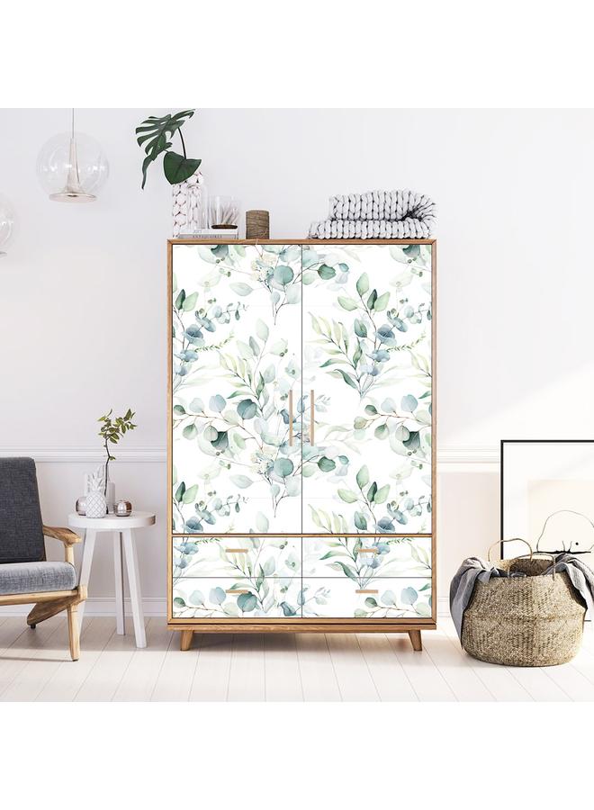 Bluejw Watercolor Eucalyptus Leaves Decorative Wallpaper Plant Leaves Nursery Ins Wind Self-adhesive Wallpaper  E-commerce Hot RW221 - Image 4
