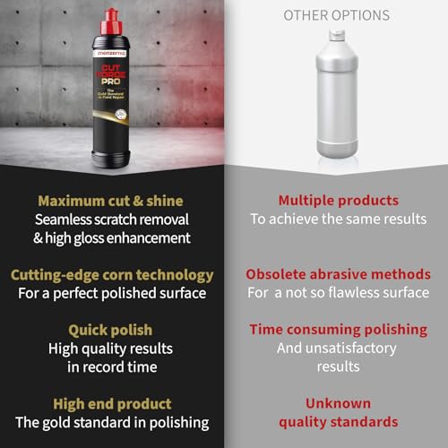 menzerna "Cut Force Pro" Car Polish 8 oz I Premium Polish with Heavy Cut and high Gloss Finish I Buffing & Polishing Compound for Car Maintenance I for Scratches & Sanding Marks I Car Body Repair - Image 2
