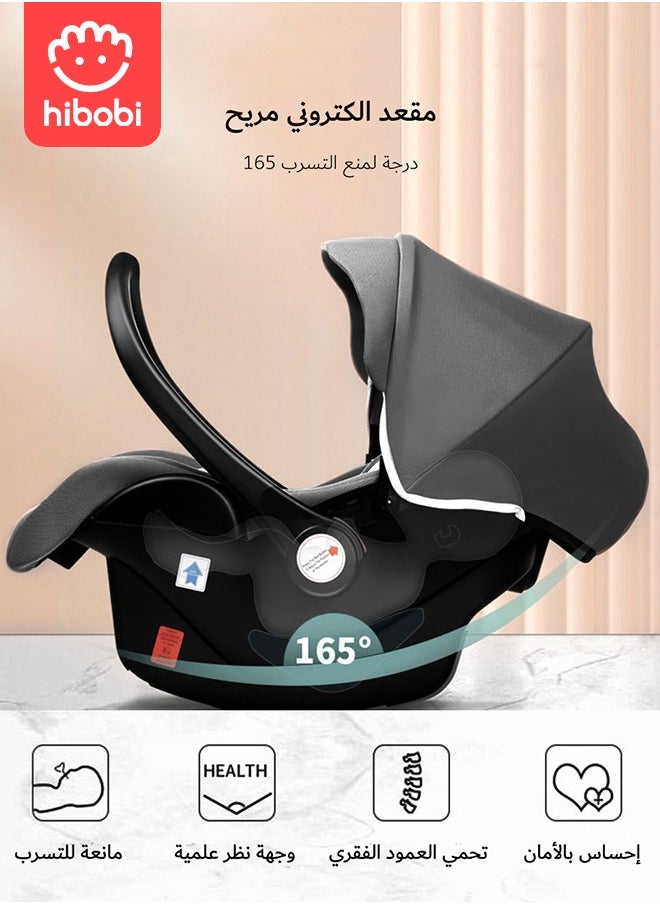 hibobi Safety Seat for Newborn Baby Car for Baby Basket Car for Sleeping With A Portable Hand Basket Rocking Chair  - Image 3