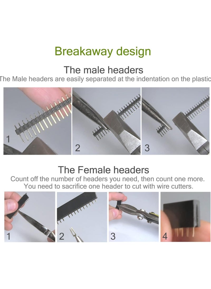 Generic - Pin Header Strip for Arduino Gpio 40 pin x 10pcs Male Headers Pins Straight Single Row Pitch 2.54mm 0.1 inch Breakaway for PCB Connector Machine Breadboard Electronic Circuit Board - Image 1