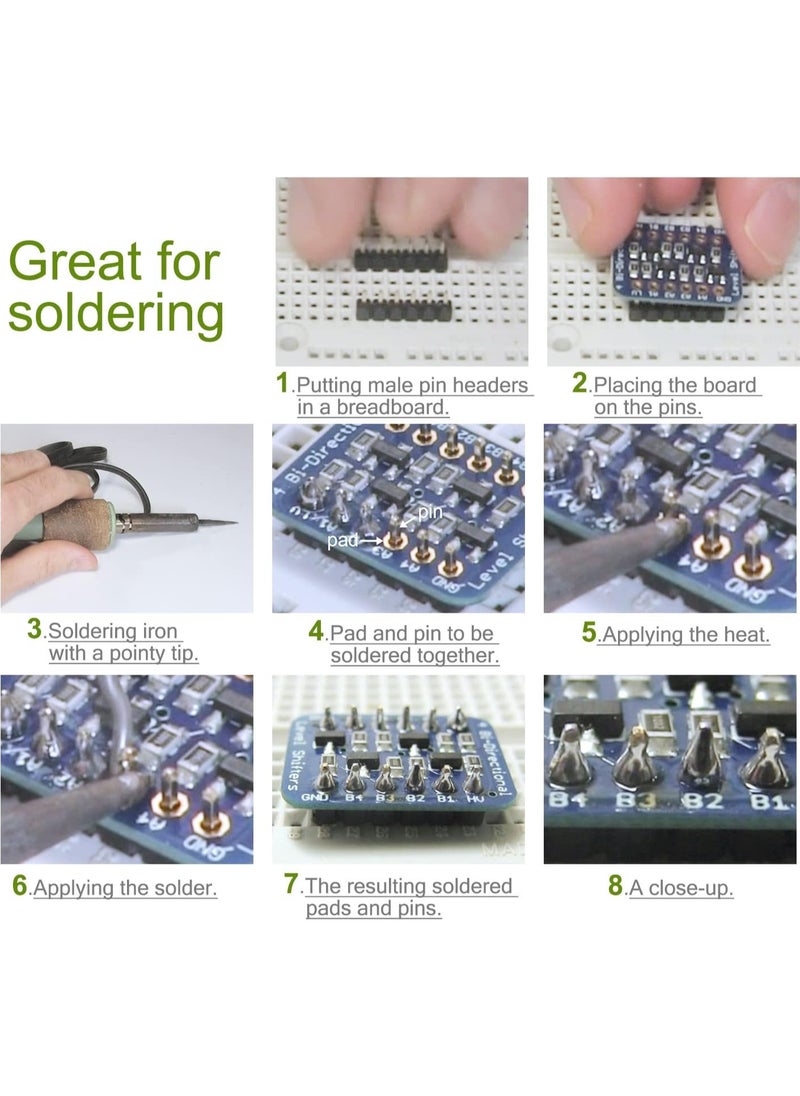 Generic - Pin Header Strip for Arduino Gpio 40 pin x 10pcs Male Headers Pins Straight Single Row Pitch 2.54mm 0.1 inch Breakaway for PCB Connector Machine Breadboard Electronic Circuit Board - Image 1