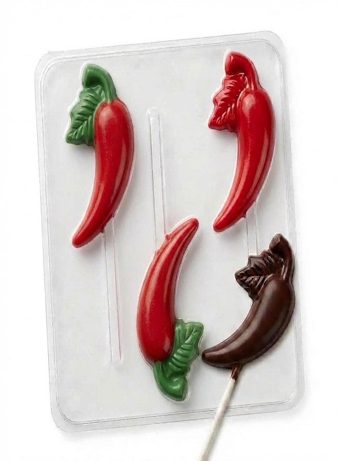 Lollipops Chili Pepper Lollipop Chocolate Candy Mold 3405 - Image 1