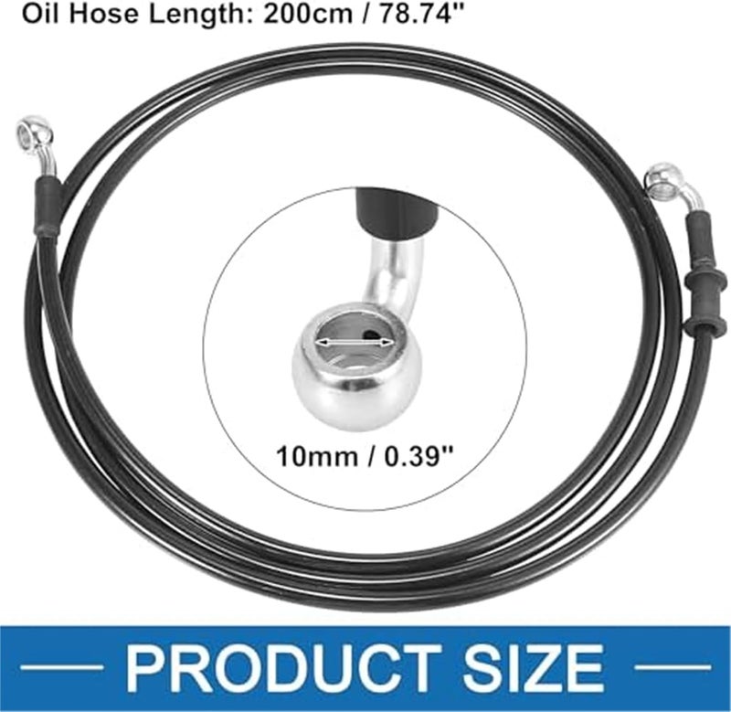 Vuzmode Motorcycle Brake Clutch Oil Hose - 79 Inch - Image 2