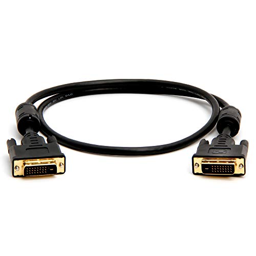 Cmple - DVI Cable 3ft, DVI to DVI Dual Link Monitor Cable Digital (24+1) Male DVI Cable for Gaming PC, Laptop, Projector, DVD, Monitor - Black - Image 2