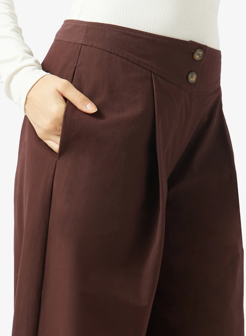 Topshop  Pintuck Wide Leg Trousers for Women | Best Price UAE