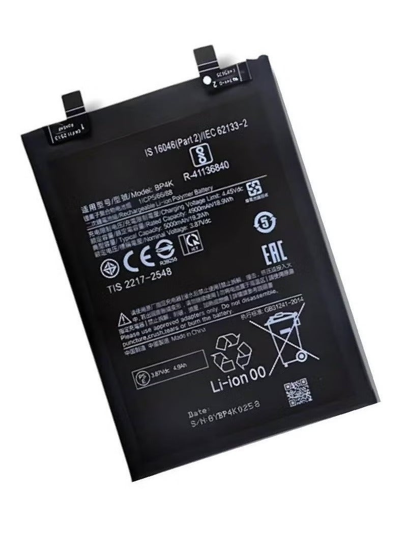TIGER High Quality Original Internal Battery Replacement for Xiaomi Note 12 Pro, Xiaomi 12T, Poco X5 Pro – Long-Lasting Li-ion Battery with Safe Charging Protection, Stable Performance – Black - Image 2