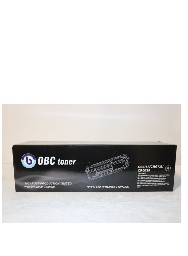 OBC Compatible Laser Toner Cartridge - HP and Canon Replacement such as CB435A CE285A and CRG728 Black Prints up to 2,000 Pages Compatible with HP and Canon Printers - Image 2