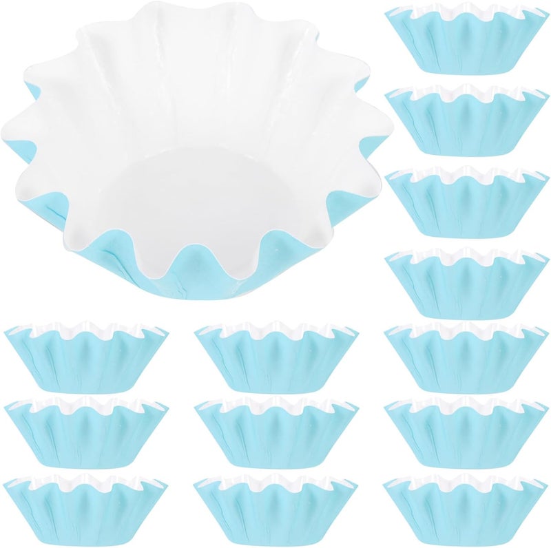 100pcs Blue Cupcake Papers Muffin Liners Baking Cake Cups Paper Muffin Liners for Party Baking and Decoration - Image 1