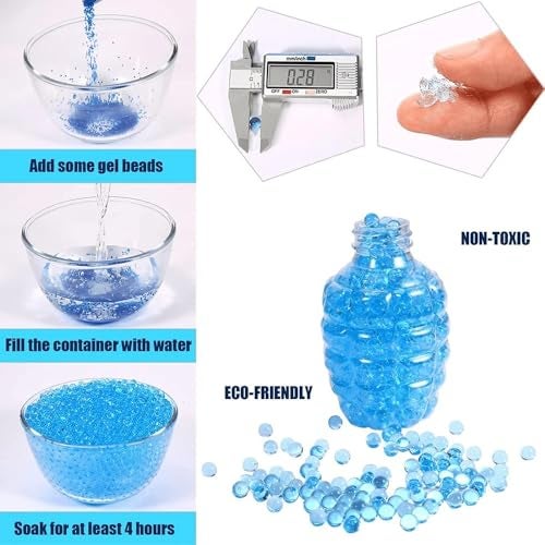 SUPER TOY Gel Blaster Gun Automatic Pistol with Rechargeable Battery and 10,000 Water Balls Electric Outdoor Target Games for Kids Boys - Image 5