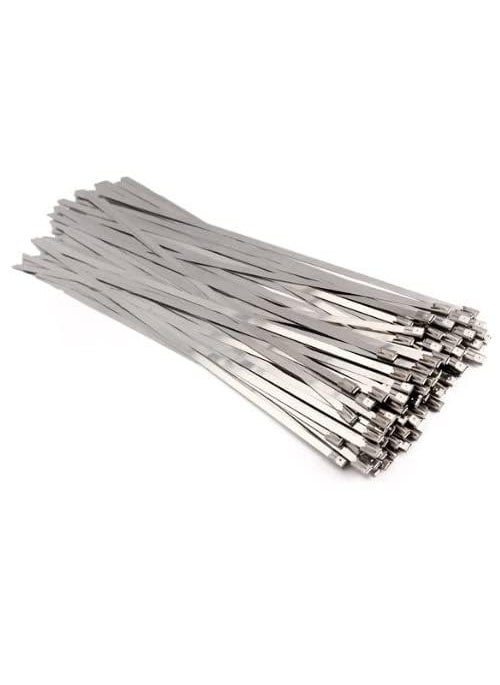 Generic Stainless Steel Cable Ties300 x 46 MM100 Pieces Pack of1  - Image 1