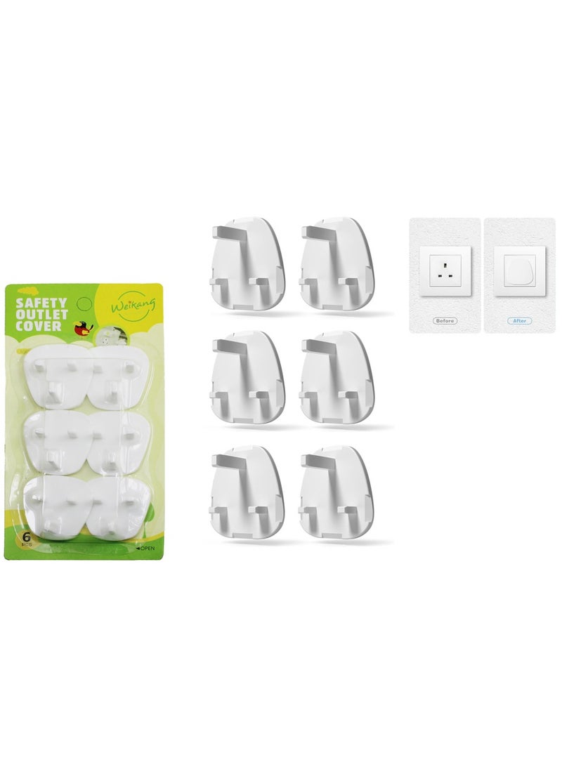AL QADAH Electric Outlet Safety Cover 6Pcs Card - Image 2