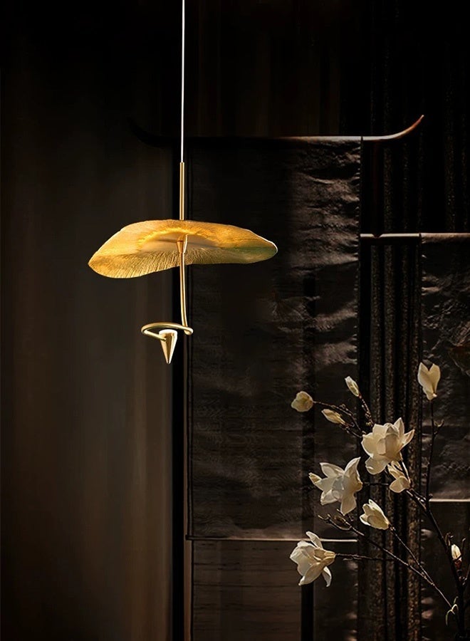 BUY4LESS -  Modern Lighting, Single pendent, Light, Copper flower pendent, GBK & Black Color, 26x20x100 cm, Suitable for bedroom, living room, kitchen, caffe, Adjustable height - Image 2