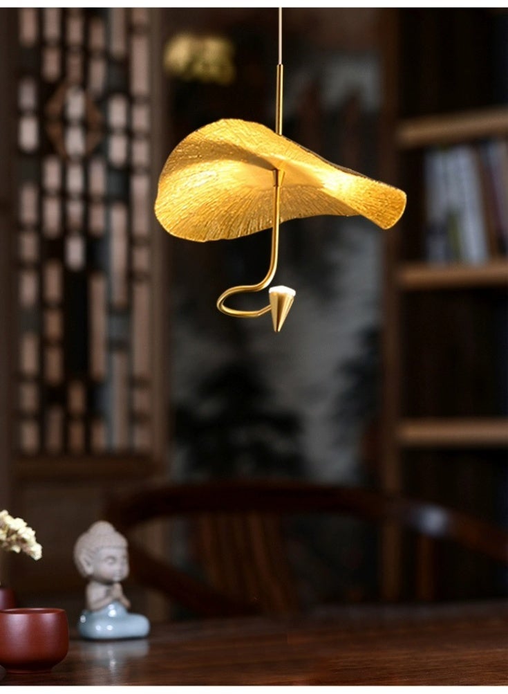 BUY4LESS -  Modern Lighting, Single pendent, Light, Copper flower pendent, GBK & Black Color, 26x20x100 cm, Suitable for bedroom, living room, kitchen, caffe, Adjustable height - Image 3