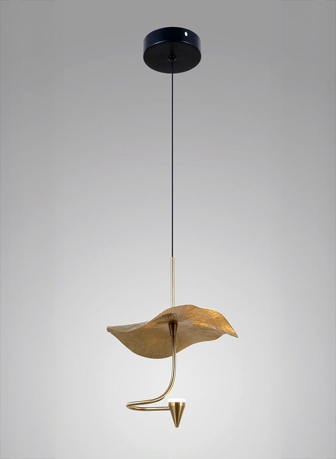 BUY4LESS -  Modern Lighting, Single pendent, Light, Copper flower pendent, GBK & Black Color, 26x20x100 cm, Suitable for bedroom, living room, kitchen, caffe, Adjustable height - Image 1
