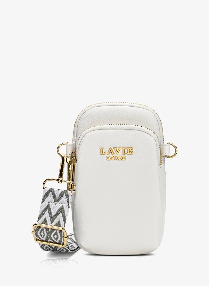 Lavie Luxe Women's Mobile Vertical26 2-Compartment (White)