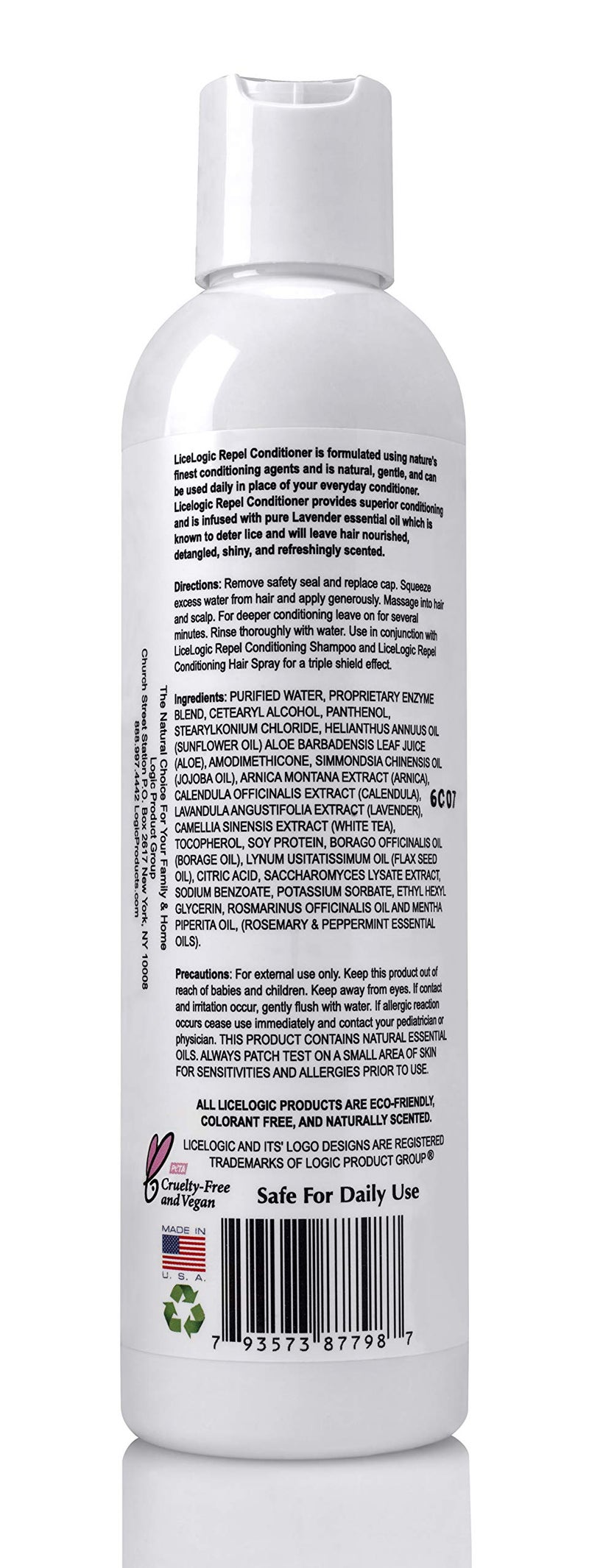LiceLogic Repel Lice Prevention Conditioner, 8oz, Rosemary Mint - Effective Against Super Lice, Kills Eggs & Nits, Not Toxic, Naturally Derived Licezyme - Image 4