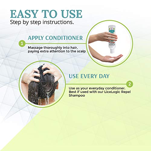 LiceLogic Repel Lice Prevention Conditioner, 8oz, Rosemary Mint - Effective Against Super Lice, Kills Eggs & Nits, Not Toxic, Naturally Derived Licezyme - Image 5