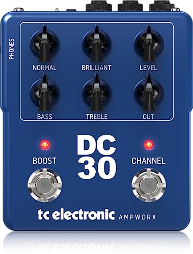 TC Electronic DC30 PREAMP Guitar Pedal | Dual-Channel Guitar Preamp with Independent Channel Controls, Pre/Post Boost & Dedicated Outputs for DI and Headphones - Image 1