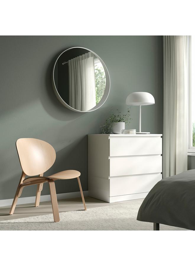 زبون كرسي مريح، قشرة خشب البلوط المصبوغ باللون الأبيض - Image 3