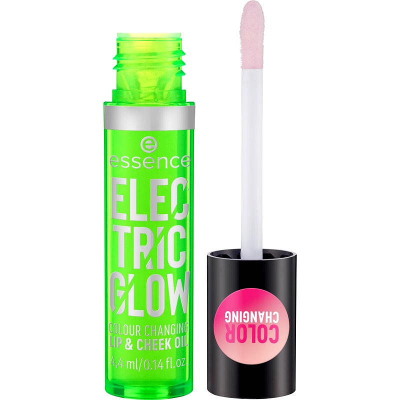 essence cosmetics Electric Glow Color Changing Lip & Cheek Oil | pH Reacting Blush for Your Perfect Shade Long Lasting Moisture Natural, Radiant Finish Vegan Cruelty Free Gluten - Image 1