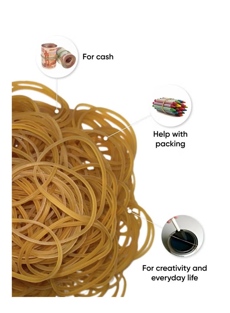 ErichKrause 830-Piece Rubber Bands Yellow 500g Content - Image 2