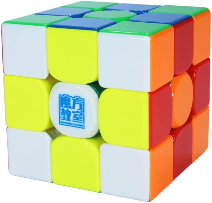 Cuberspeed MoYu RS3M V5 Ball CORE UV with MoYus New Robot Cube Stand Moyu rs3 m UV Coated Flagship 3x3 V5 UV Coated Glossy Surface 2023 Flagship 3x3 Magnetic Speed Cube