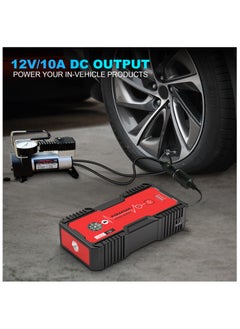فواوو جهاز تشغيل بطارية السيارة18000mAH 1500 امبير من فواو، مزود بخاصيات امان ومقاوم للماء (7.0 لتر بنزين، 5.5 لتر ديزل)، بمنفذ USB كيو سي 3.0 /تيار مستمر 12 فولت/4 أنماط ضوء LED  - Image 3