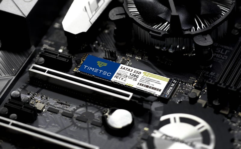 Timetec تيمتيك 128 جيجابايت SSD 3D NAND SATA III 6Gb/s M.2 2280 NGFF 64TBW سرعة قراءة تصل إلى 550MB/s تعزيز أداء ذاكرة SLC الداخلية لمحركات الأقراص الصلبة للكمبيوتر الشخصي واللابتوب وسطح المكتب (128 جيجابايت) - Image 5