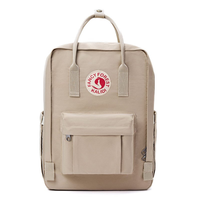 KALIDI Casual Laptop Backpack 15 Inches Classic Camping Rucksack Travel Outdoor Square Daypack College Hiking Gym Bag, Khaki - Image 1