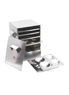 KCL KCL Stainless Steel - Trivia Idly Cooker | Restaurant Type Square Shape Idli Steamer For Home | 6 Plates Idli Steamer Set | Gas Stove & Induction Compactible | Makes Soft & Fluffy Idli  - Image 2