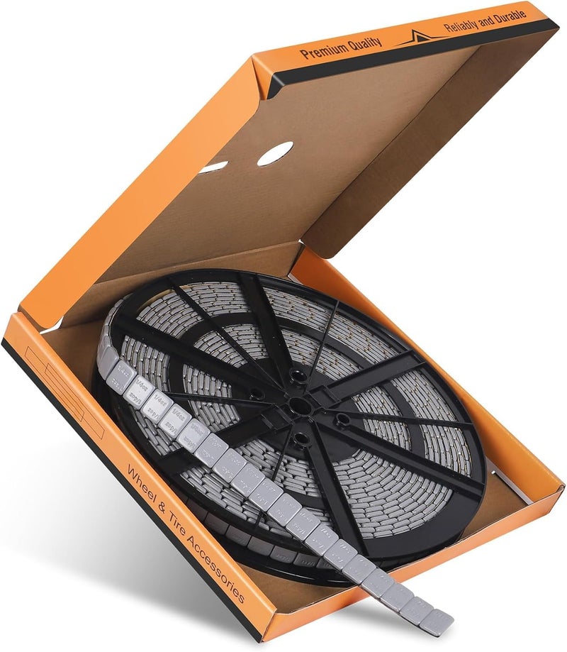 EZISOE 025 Oz Gray Adhesive Wheel Weights715pcs11lbs5kg14 Oz Stick on Wheel Weights for Cars Trucks SUVs Motorcycles Low Profile