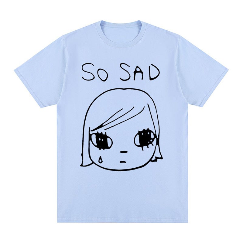 Yoshitomo Nara Sad Vintage T-Shirt Japan Party Cotton Men T - Image 1