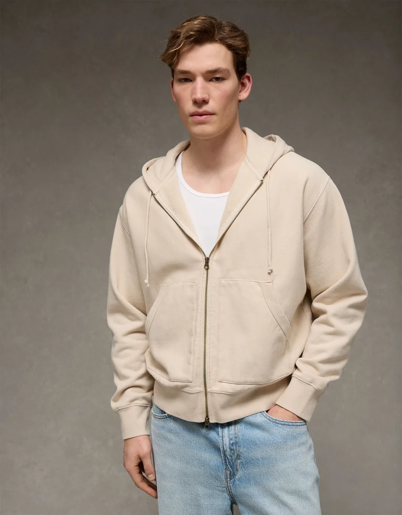 American Eagle AE Laidback Luxe Full-Zip Hoodie