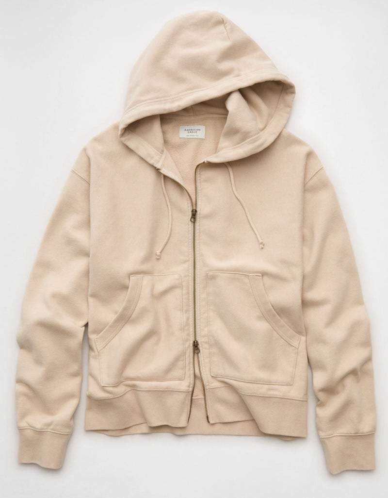 American Eagle AE Laidback Luxe Full-Zip Hoodie - Image 5