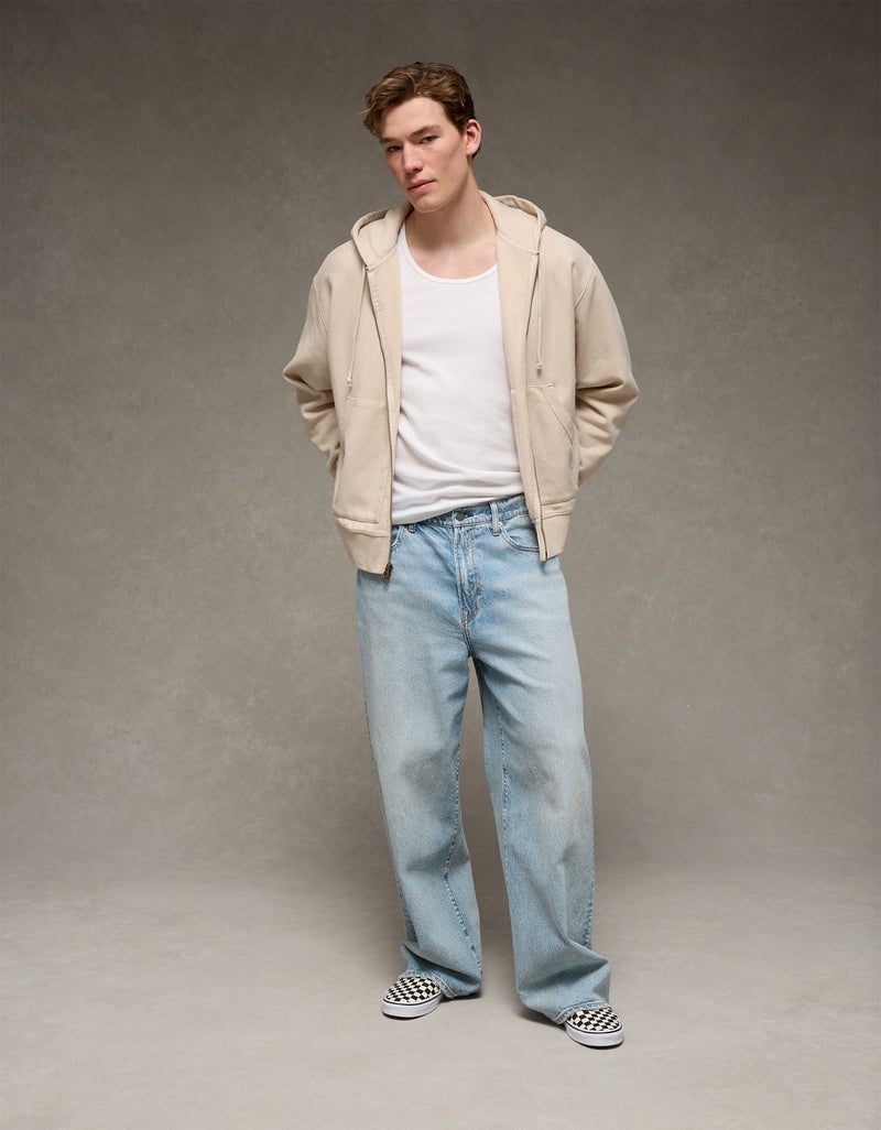 American Eagle AE Laidback Luxe Full-Zip Hoodie - Image 3