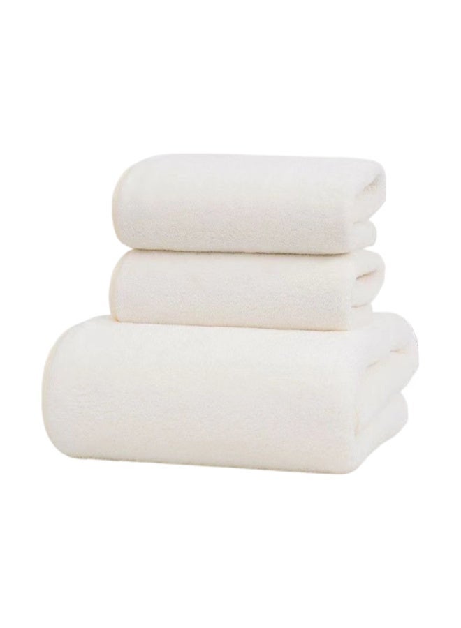 3 Pieces  Thickened Towel Set, 1 Large Bath Towel 70x140cm 2 Hand Face Towels 35x75cm, Ultra Skin Friendly High Absorbent Quick Dry Towels For Home Hotel Spa Ramadan - Image 1