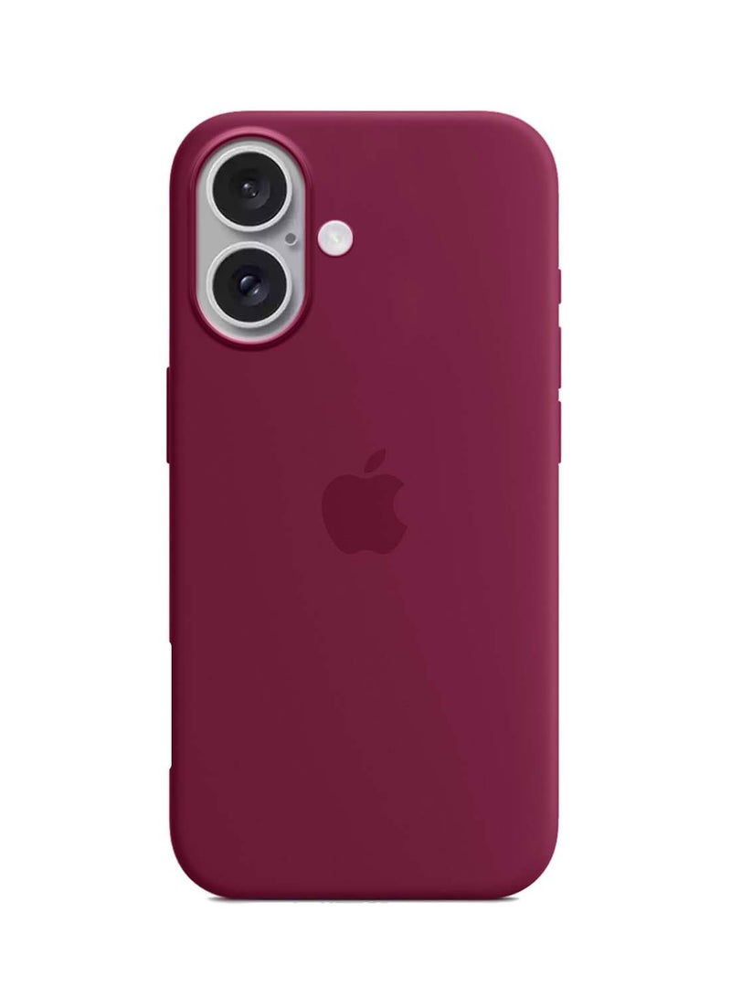 Wtech Apple iPhone 16 2024 Premium Soft Liquid Silicone Case Cover - Plum - Image 2