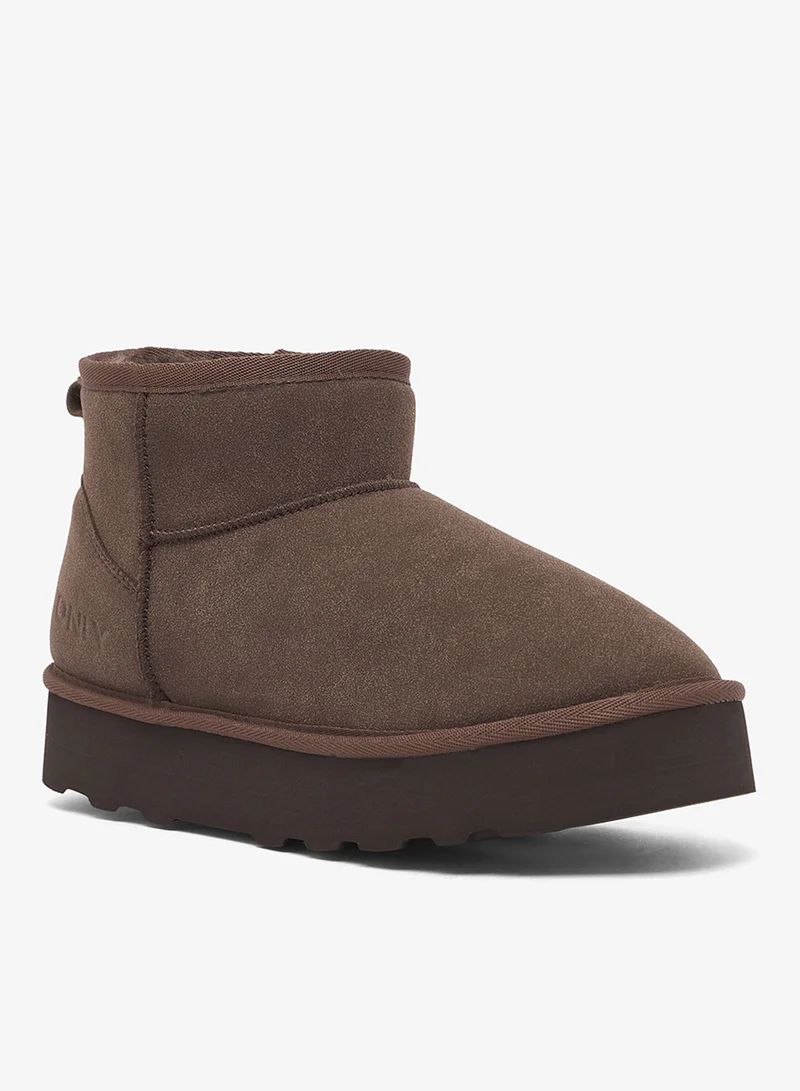 Only Felicia Teddy Platform Ankle Boots