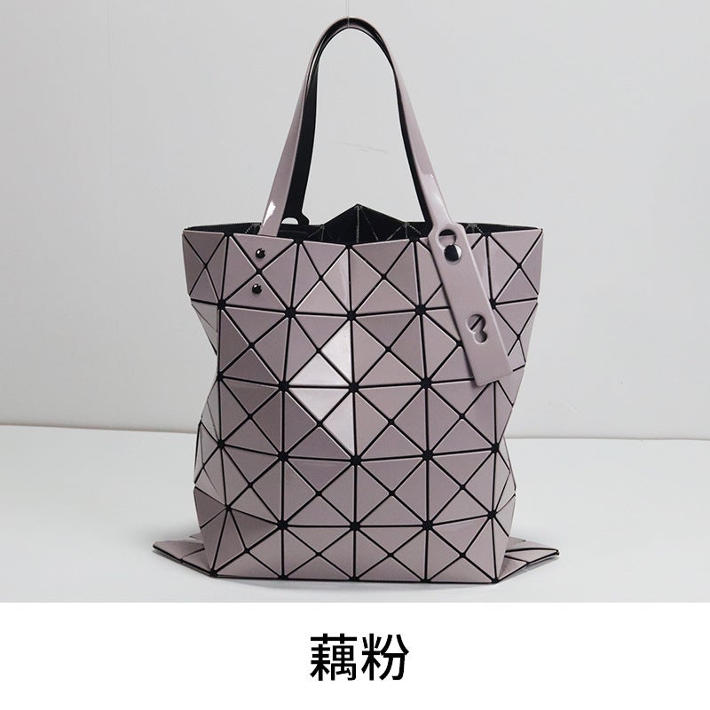 Stylish Geometric Tote Bag for Women Lotus root starch 