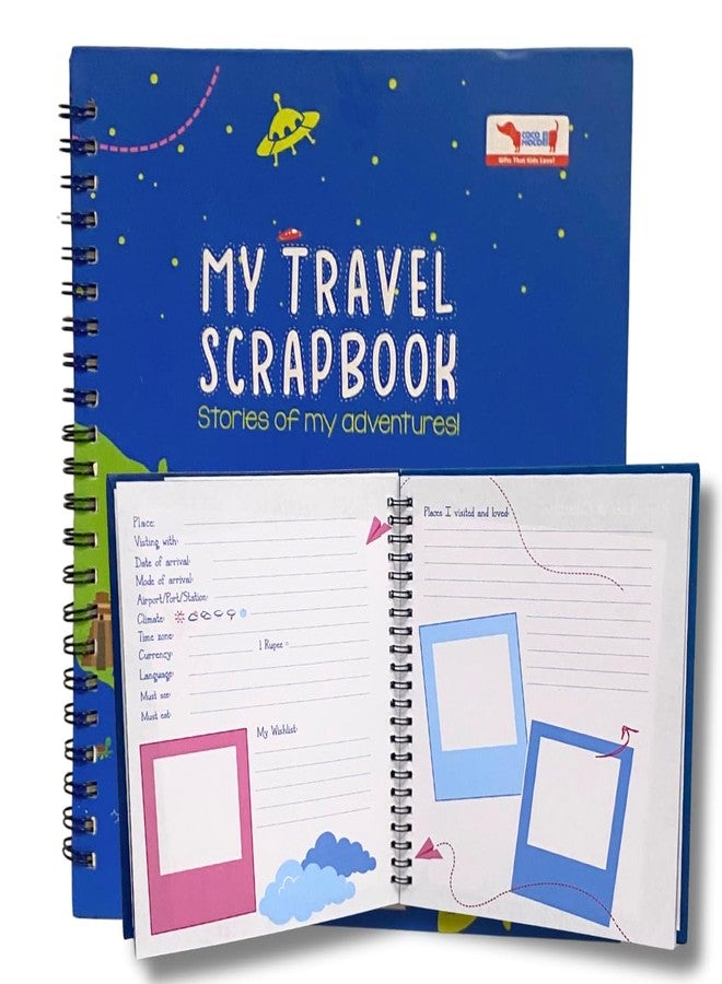 CocoMoco Kids Travel Scrapbook with Stickers for Ages 5-7 Years, 8-10 Years, Birthday Return Gift for 11-14 Years Old Boys & Girls (Single Pack) - Image 1