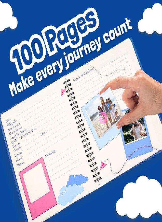 CocoMoco Kids Travel Scrapbook with Stickers for Ages 5-7 Years, 8-10 Years, Birthday Return Gift for 11-14 Years Old Boys & Girls (Single Pack) - Image 2