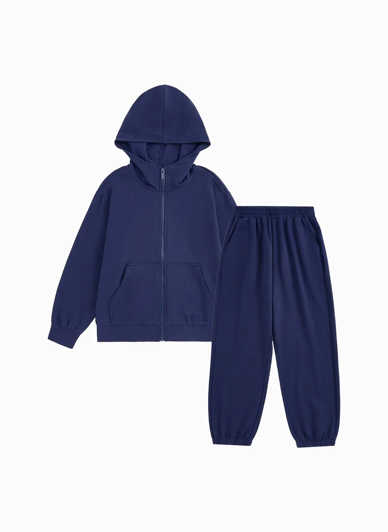 Balabala Kids Unisex Knit Long Sleeve Suit