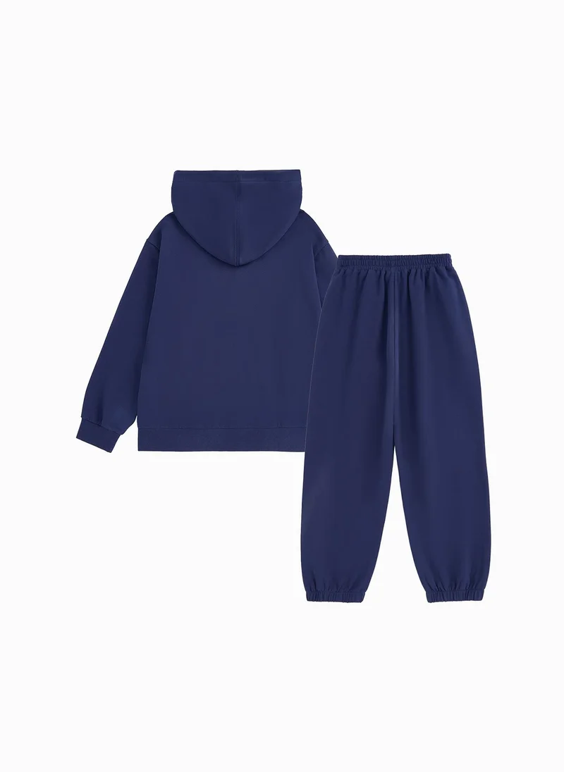 Balabala Kids Unisex Knit Long Sleeve Suit