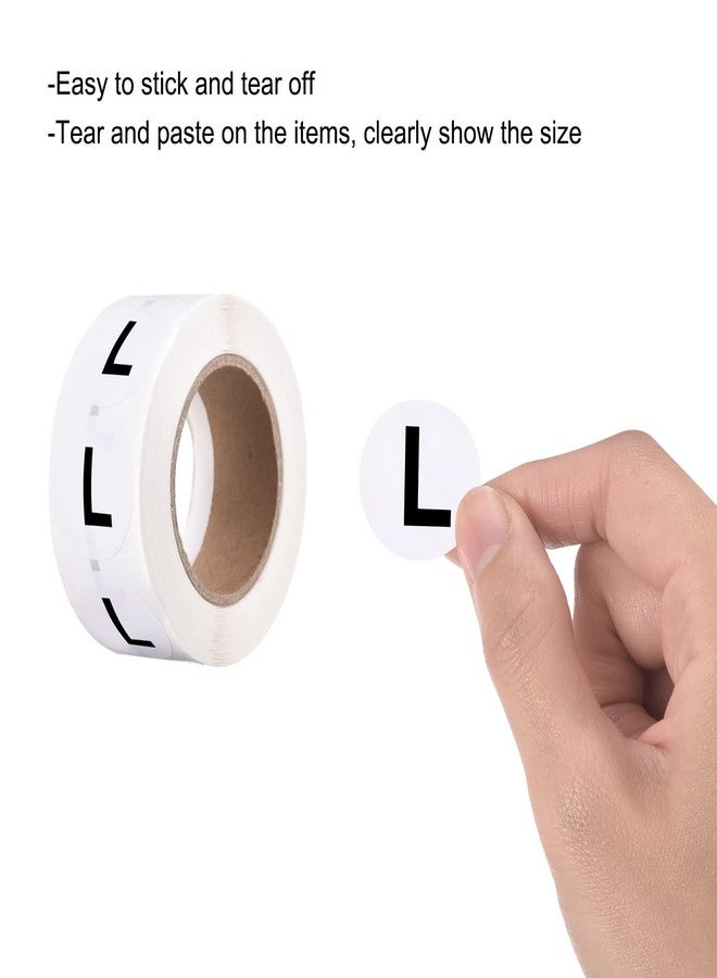 ميكسينيتي ملصقات ملابس MECCANIXITY كبيرة الحجم (L) - ملصقات ترميز دائرية بقطر 25 مم/1 بوصة - لفتان - 1000 ملصق لاصق دائري للملابس - Image 4